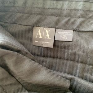 Armani exchange men’s wool tuxedo pants